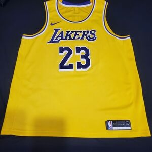 Nike Yellow Lakers Basketball Jersey